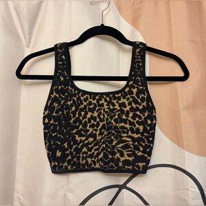 🦋2 For $50🦋Babaton Contour Leopard Print Crop Top